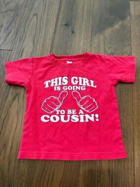 Monag This Girl Is Going To Be A Cousin Toddler Graphic T-Shirt
